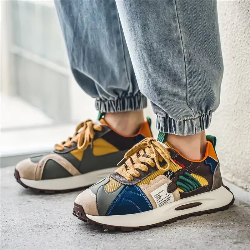 Zapatillas de correr informales a la moda para hombre, zapatillas de deporte a la moda de nueva calidad 2025, zapatillas de entrenamiento de Tenis al aire libre de malla para hombre, Tenis Masculino