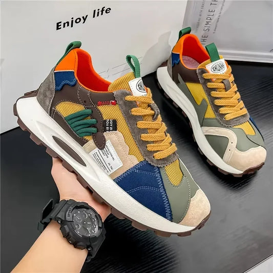 Zapatillas de correr informales a la moda para hombre, zapatillas de deporte a la moda de nueva calidad 2025, zapatillas de entrenamiento de Tenis al aire libre de malla para hombre, Tenis Masculino