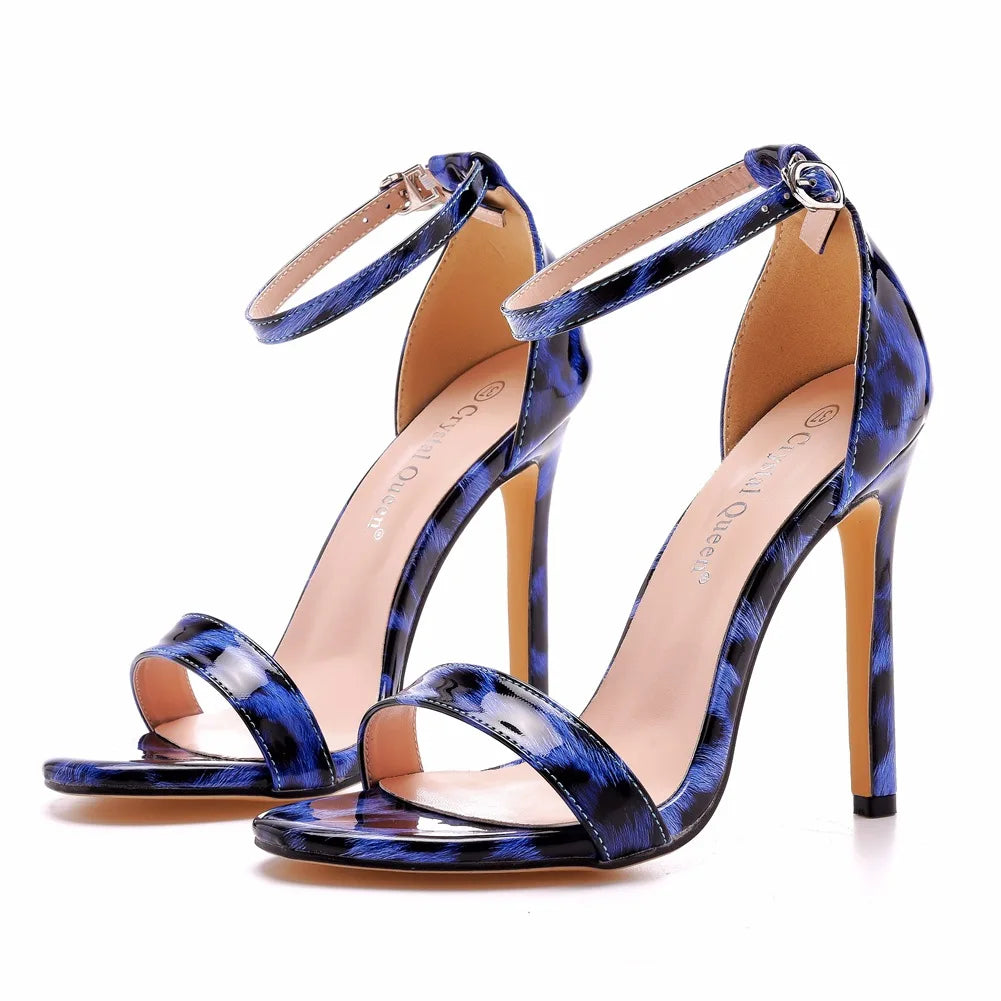 Zapatos De tacón alto De PU para Mujer, Sandalias De talla grande 35-46, para fiesta De boda y Noche