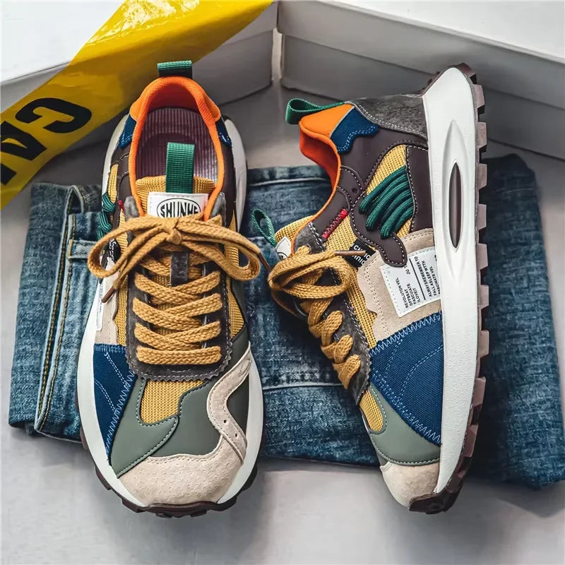 Zapatillas de correr informales a la moda para hombre, zapatillas de deporte a la moda de nueva calidad 2025, zapatillas de entrenamiento de Tenis al aire libre de malla para hombre, Tenis Masculino