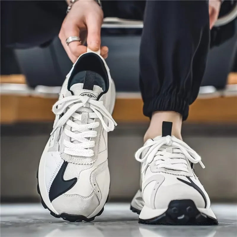 Zapatillas de correr informales a la moda para hombre, zapatillas de deporte a la moda de nueva calidad 2025, zapatillas de entrenamiento de Tenis al aire libre de malla para hombre, Tenis Masculino